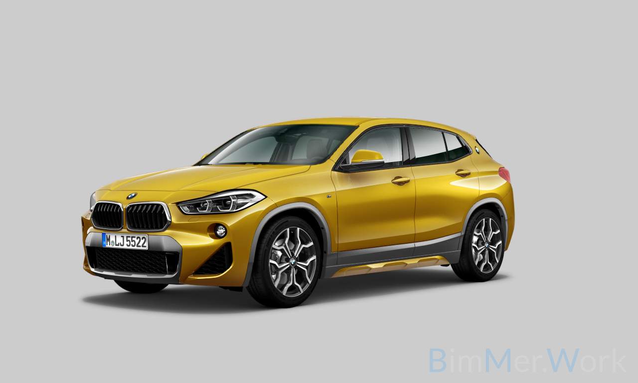 BMW X2 x-Drive20D M Sport X 	Galvanic-gold Metallic