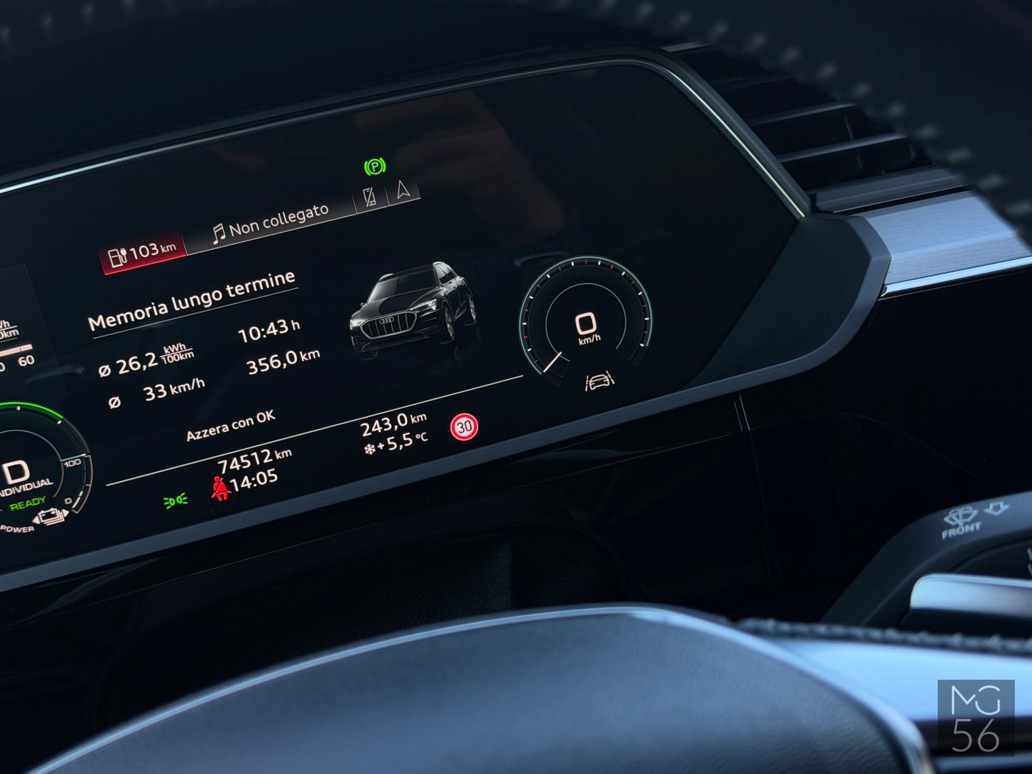 Audi E-Tron 55 Quattro Night Vision Galaxy Blue Metallic - Audi