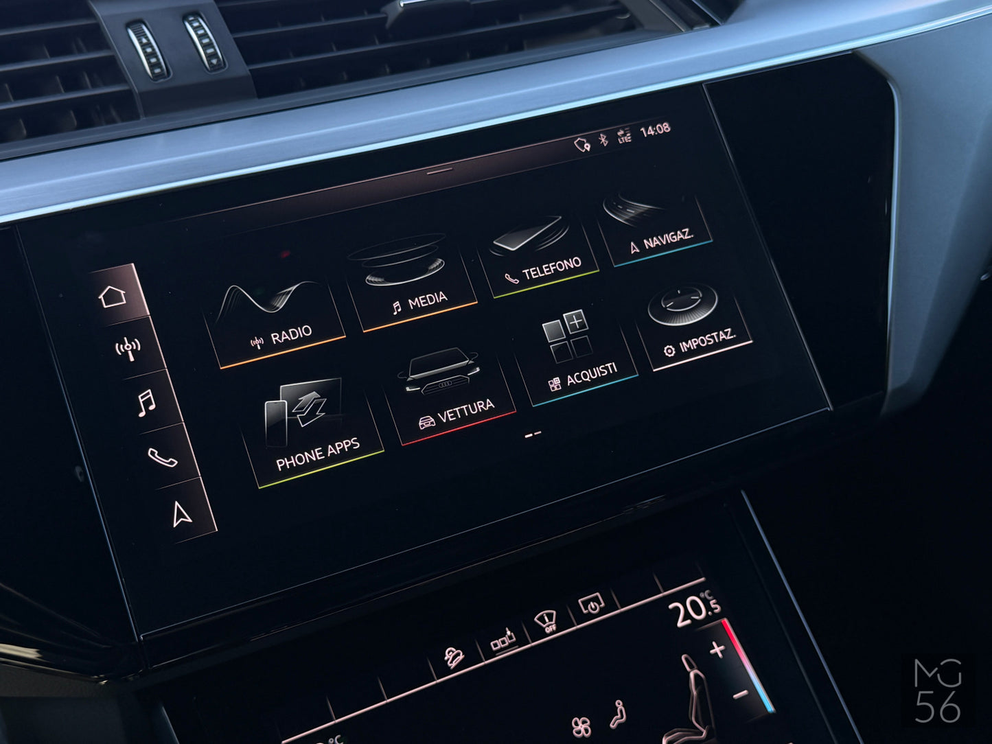 Audi E-Tron 55 Quattro Night Vision Galaxy Blue Metallic - Audi