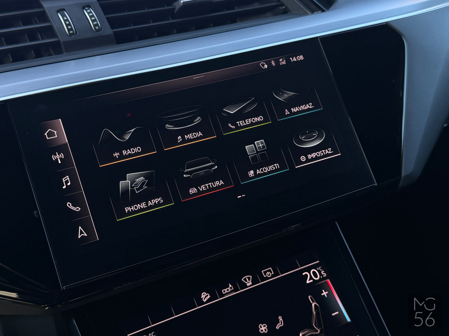 Audi E-Tron 55 Quattro Night Vision Galaxy Blue Metallic - Audi