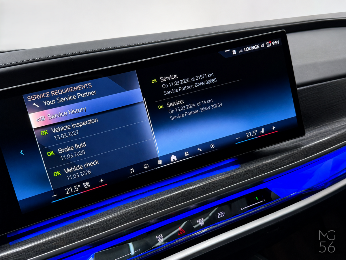 BMW i7 xDrive60 G70 400 kW M Sport Executive Lounge Bowers & Wilkins Diamond Surround Sound System 4s Oxide Grey II